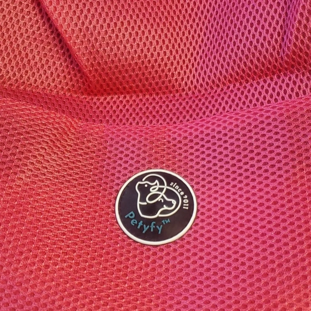 Pink and Gray Pet Carrier Backpack